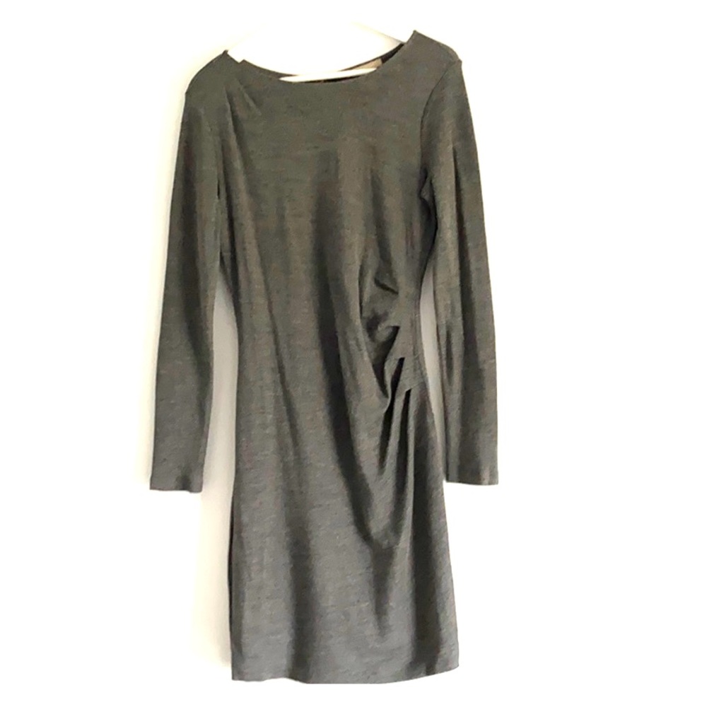 Banana Republic grey know back zip dress